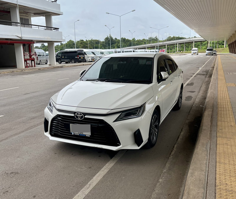 Toyota car available for rent in Ao Nang, Krabi