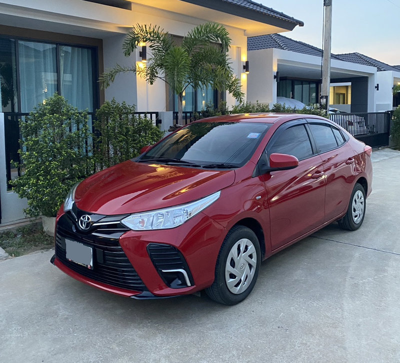 Toyota car available for rent in Ao Nang, Krabi
