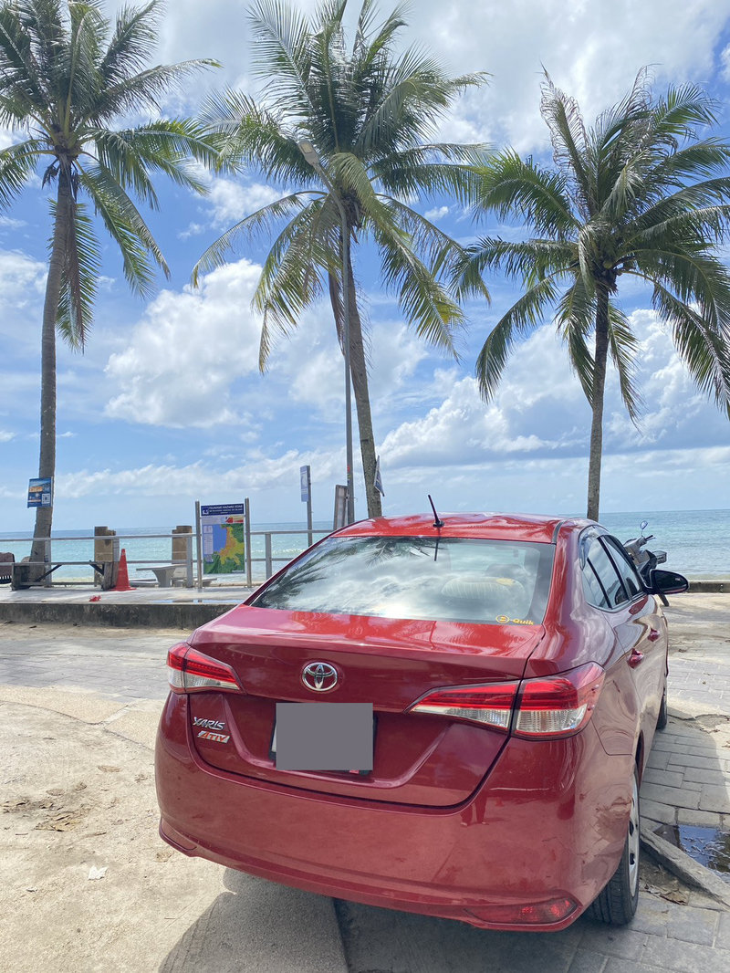 Toyota car available for rent in Ao Nang, Krabi