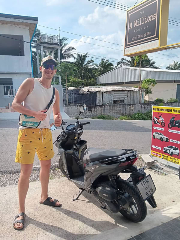 Scooter available for rent in Ao Nang, Krabi