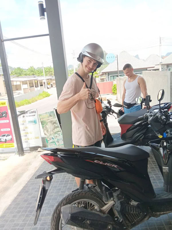 Scooter available for rent in Ao Nang, Krabi